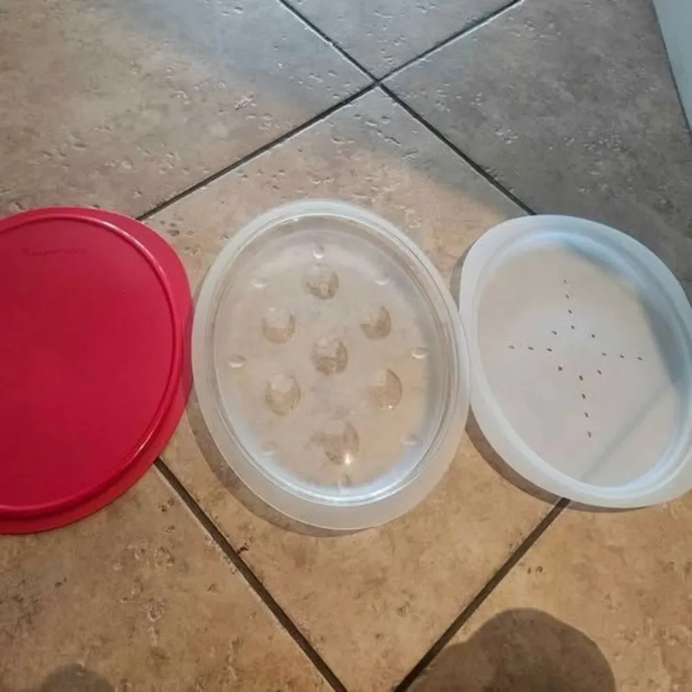 Tupperware Keep N Heat Oval Server 3 Piece